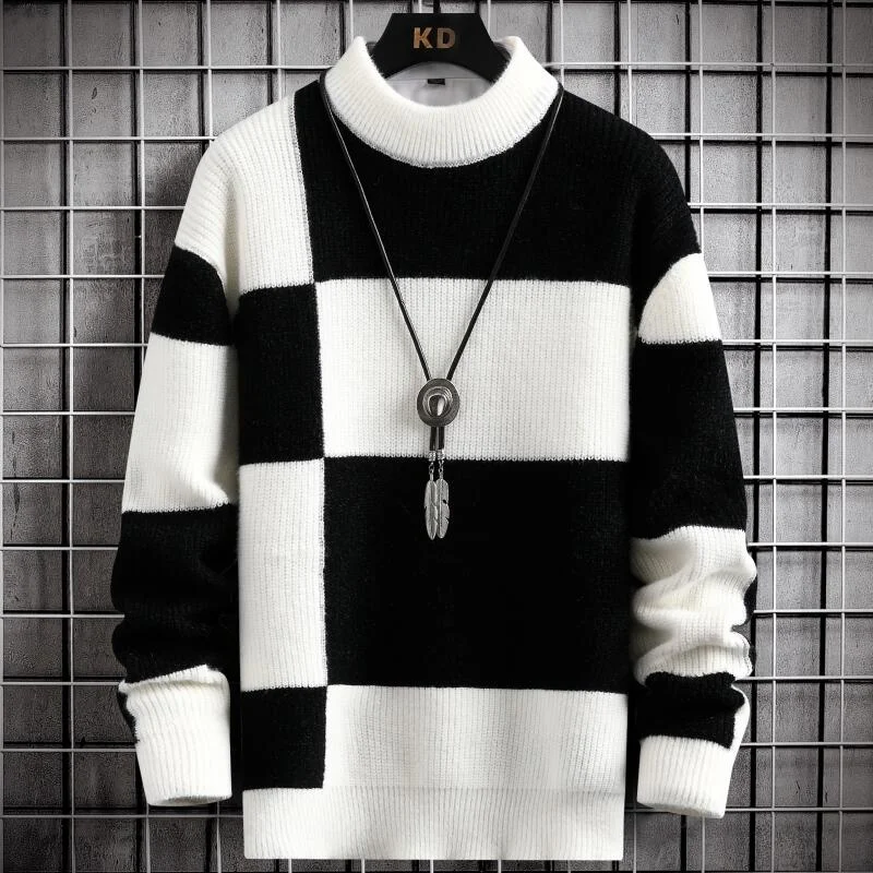 Casual New Winter Patchwork Turtleneck Sweater Men High End Comfortable Cashmere Pullover Men Thick Warm Mens Christmas Sweaters
Casual New Winter Patchwork Turtleneck Sweater Men High End Comfortable Cashmere Pullover Men Thick Warm Mens Christmas Sweaters