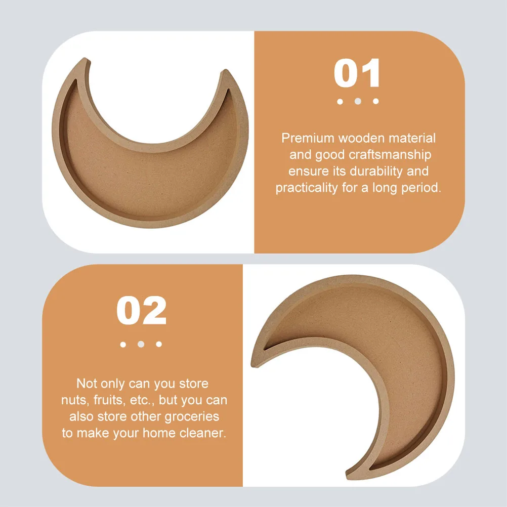 Moon Shaped Wooden Tray Home Fruit Storage Plate Dessert Serve Holder Party Snack Candy Container Islamic Decoration Drain
Moon Shaped Wooden Tray Home Fruit Storage Plate Dessert Serve Holder Party Snack Candy Container Islamic Decoration Drain