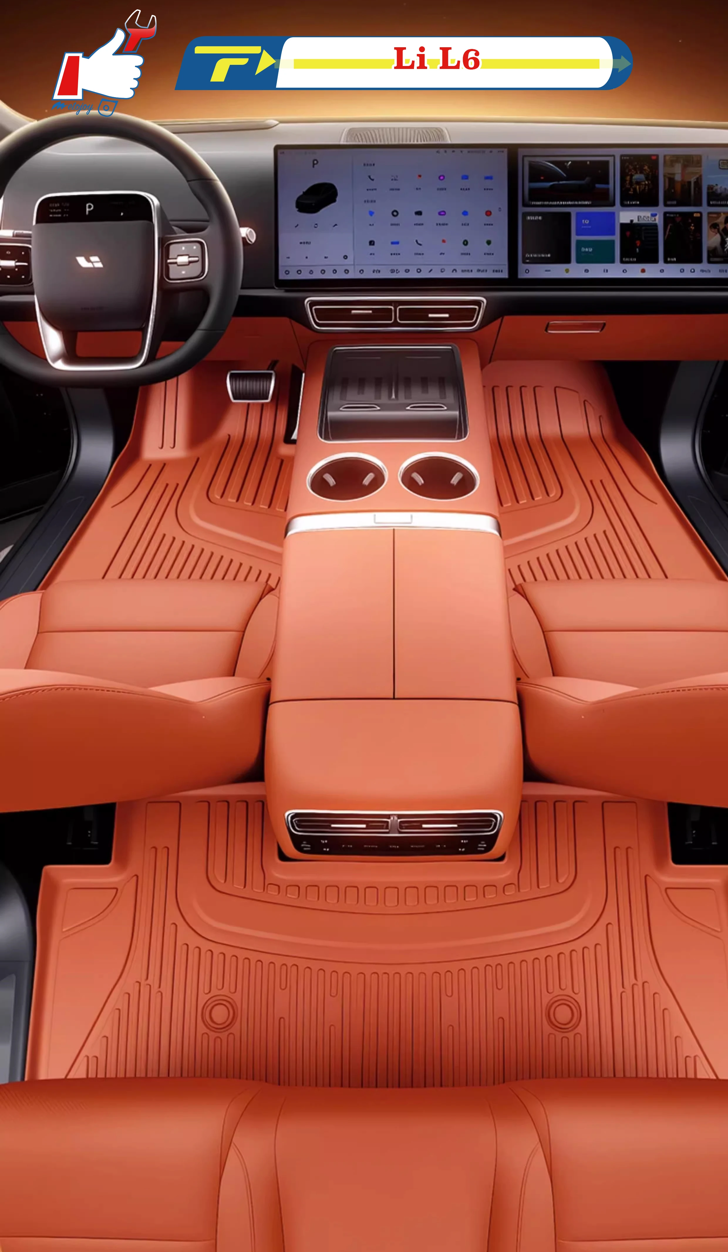 Left-hand Drive Car Floor Mat For Li L6 Pro Max 2024 Full-Surrounded Foot Mat Mat Floor Liner Floor Carpet Water-proof Mat
Left-hand Drive Car Floor Mat For Li L6 Pro Max 2024 Full-Surrounded Foot Mat Mat Floor Liner Floor Carpet Water-proof Mat