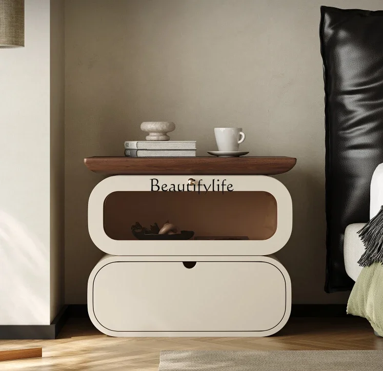 LD33Italian minimalist bedside table small bedroom home modern minimalist creative cream style light luxury
LD33Italian minimalist bedside table small bedroom home modern minimalist creative cream style light luxury