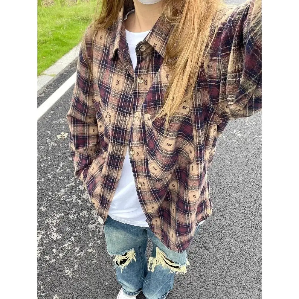 New Spring Autumn American Retro Plaid Heavy irt Men's College Sle Sun Protection Top Coat Polyester Long Sve Full Print
New Spring Autumn American Retro Plaid Heavy irt Men's College Sle Sun Protection Top Coat Polyester Long Sve Full Print