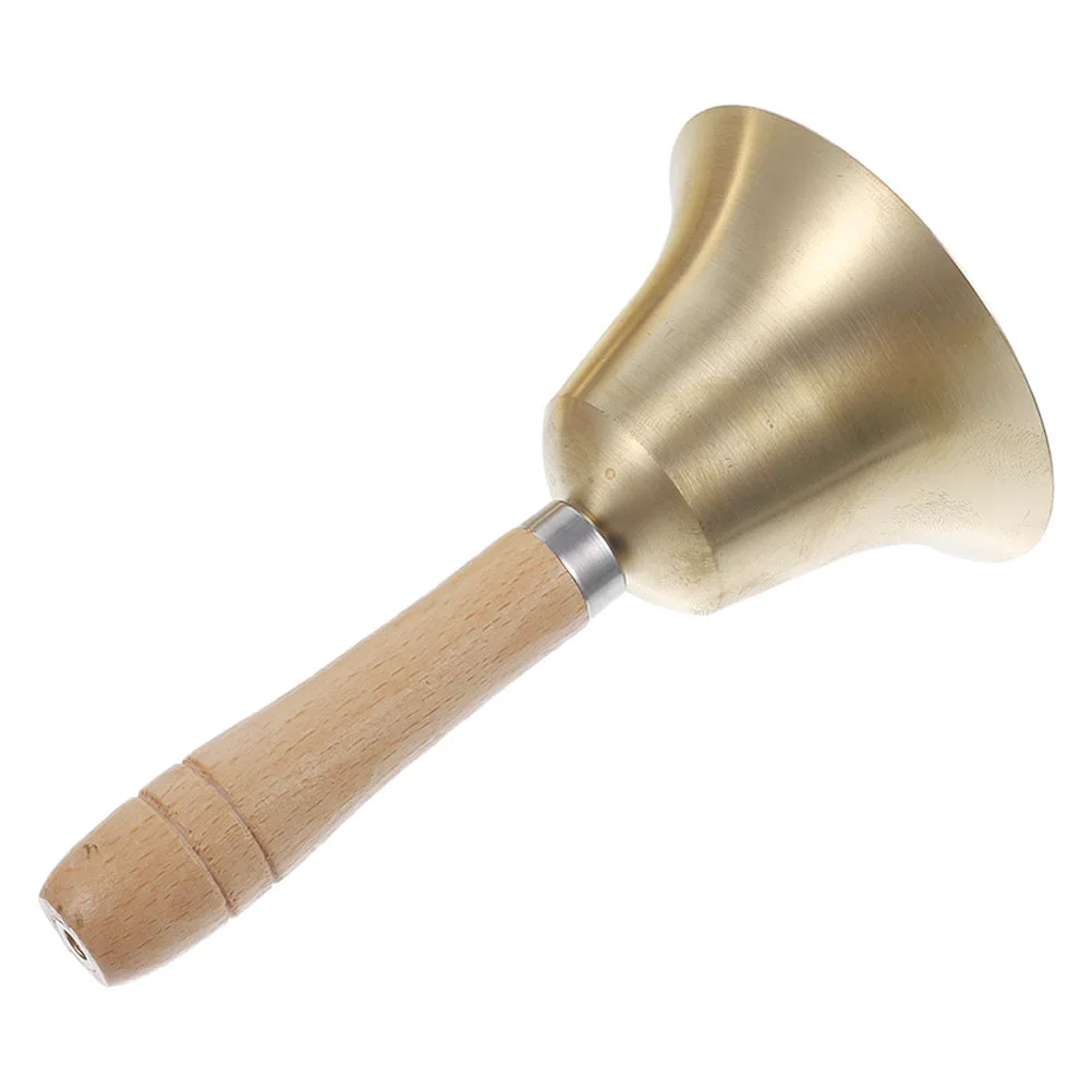 Wooden Handle Brass Hand Bell Loud Ringing Sound for Camping Alert School Activities Outdoor Safety Equipment
Wooden Handle Brass Hand Bell Loud Ringing Sound for Camping Alert School Activities Outdoor Safety Equipment