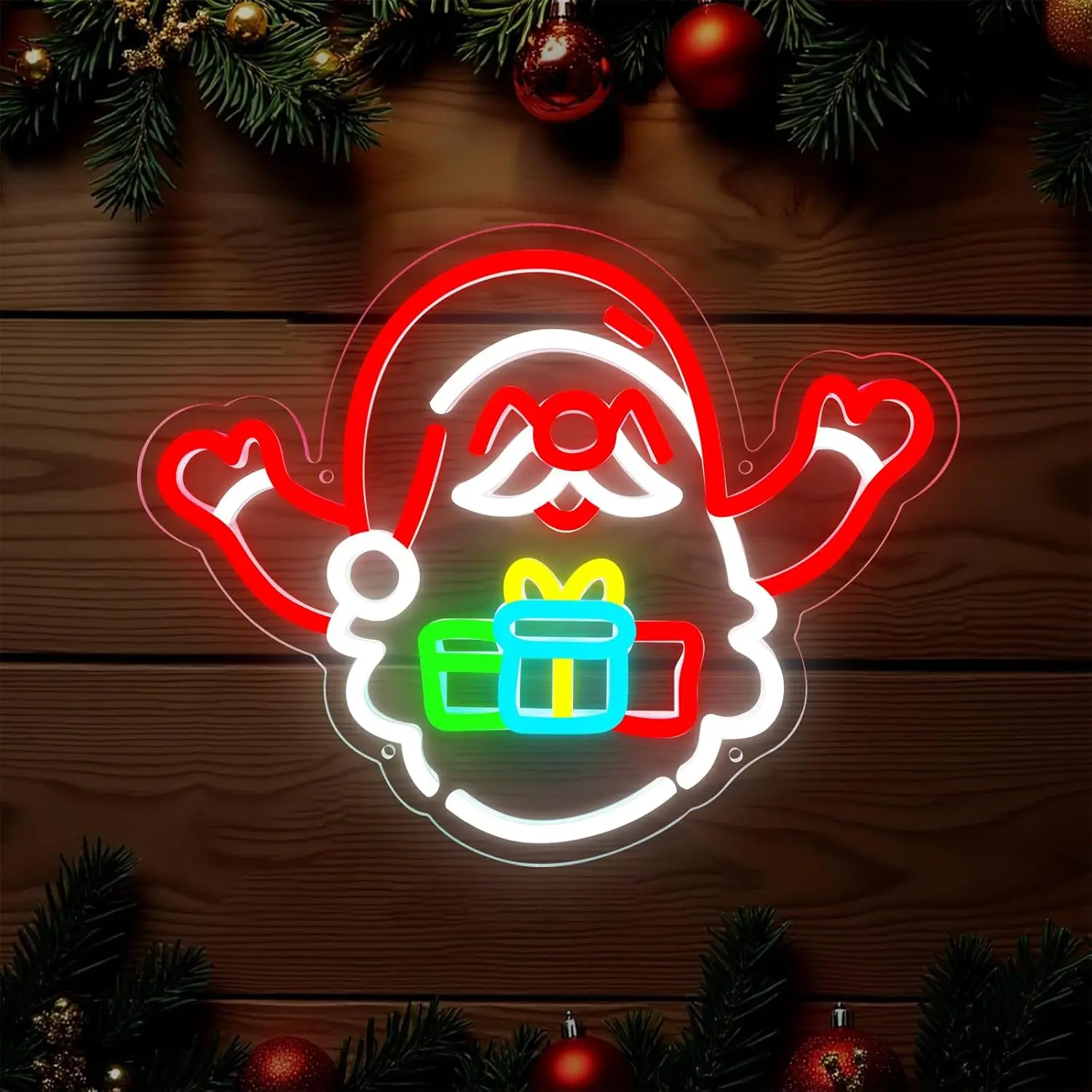 Рождественская светодиодная неоновая вывеска с USB затемнением Санта-Клауса, неоновый свет для рождественской вечеринки, бара, игровой комнаты, человеческая пещера, украшение дома, подарок
Рождественская светодиодная неоновая вывеска с USB затемнением Санта-Клауса, неоновый свет для рождественской вечеринки, бара, игровой комнаты, человеческая пещера, украшение дома, подарок