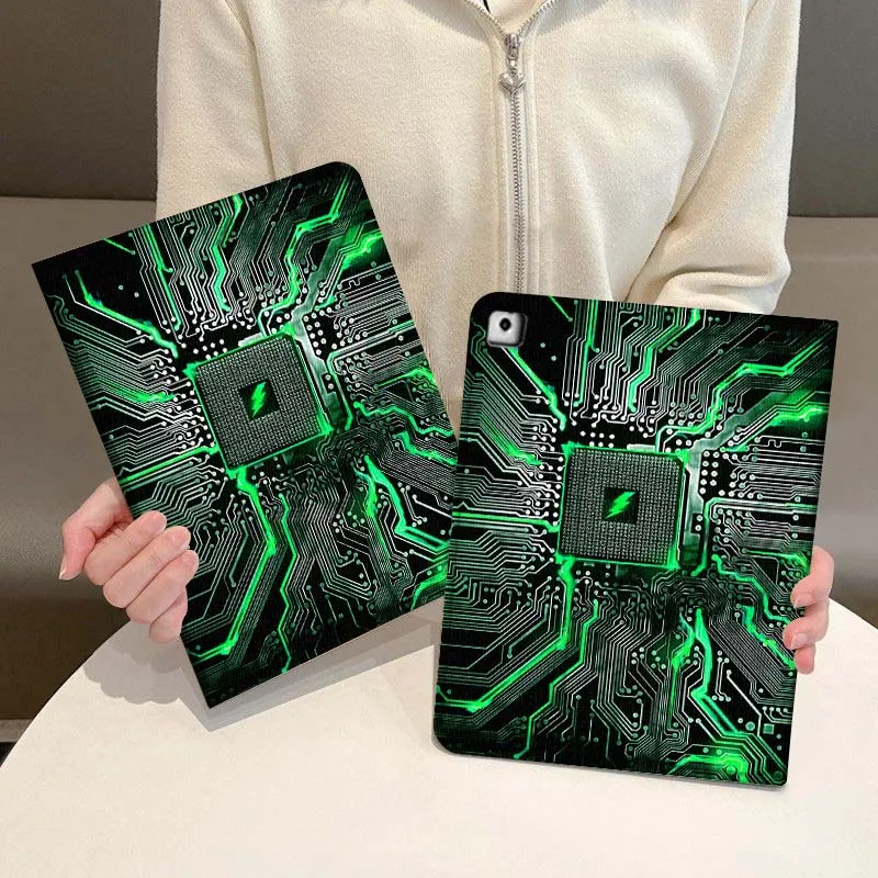 Technology style pattern Cover For iPad Pro Air Mini 1 2 3 4 5 6 7 7th 8th 9th 10th 11th 10.2 9.7 10.5 10.9 11 Tablet Case
Technology style pattern Cover For iPad Pro Air Mini 1 2 3 4 5 6 7 7th 8th 9th 10th 11th 10.2 9.7 10.5 10.9 11 Tablet Case