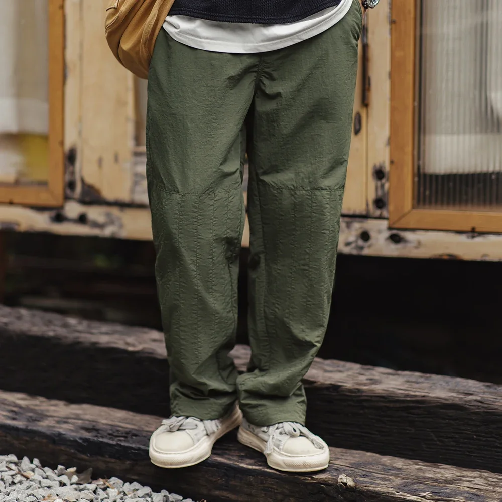 Maden Retro Green Thin Pants with No Elastic Waist and Braided Hemp Rope Elastic Leg Pants Straight Casual Cargo Pants for Fall
Maden Retro Green Thin Pants with No Elastic Waist and Braided Hemp Rope Elastic Leg Pants Straight Casual Cargo Pants for Fall