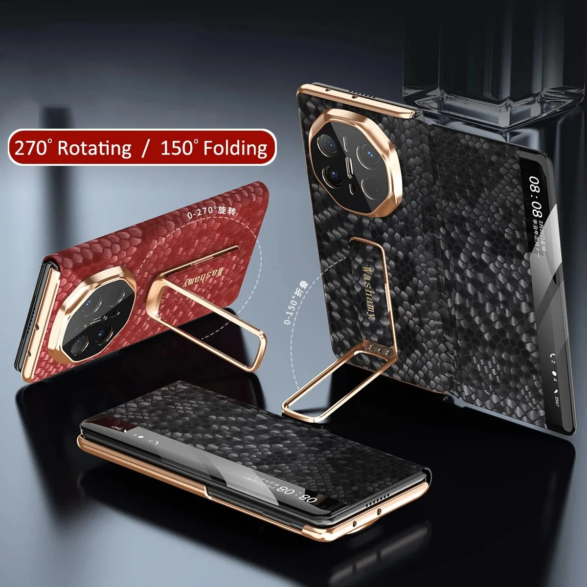 Suitable for Huawei MateX6x5 smart window leather case with dragon scale pattern protective shell and genuine leather phone case
Suitable for Huawei MateX6x5 smart window leather case with dragon scale pattern protective shell and genuine leather phone case