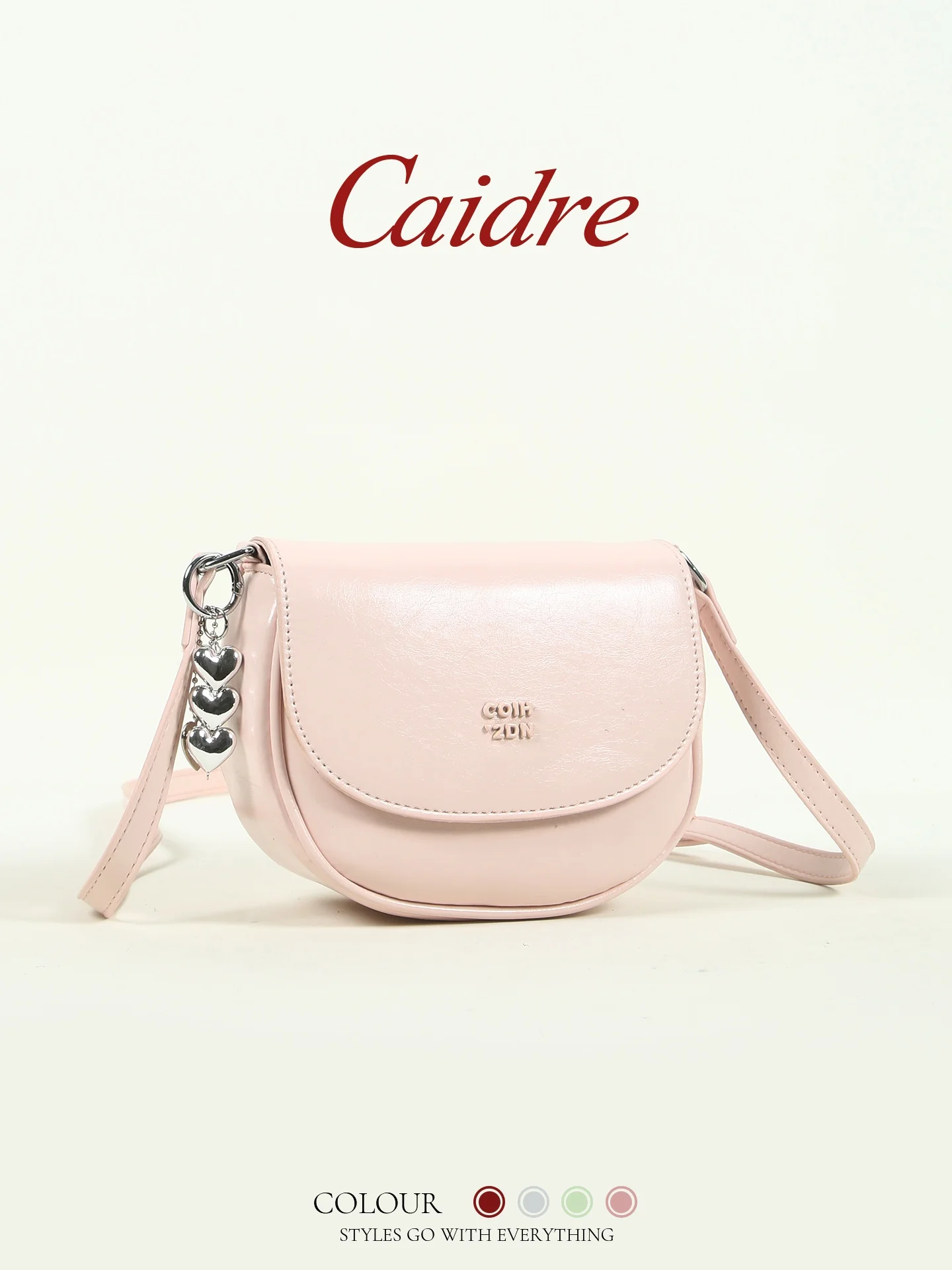 Caidre Pink Saddle Bag Women's Commuter Bag 2026 New Design Single Shoulder Crossbody Small Bag Korean Style Casual Handbag
Caidre Pink Saddle Bag Women's Commuter Bag 2026 New Design Single Shoulder Crossbody Small Bag Korean Style Casual Handbag