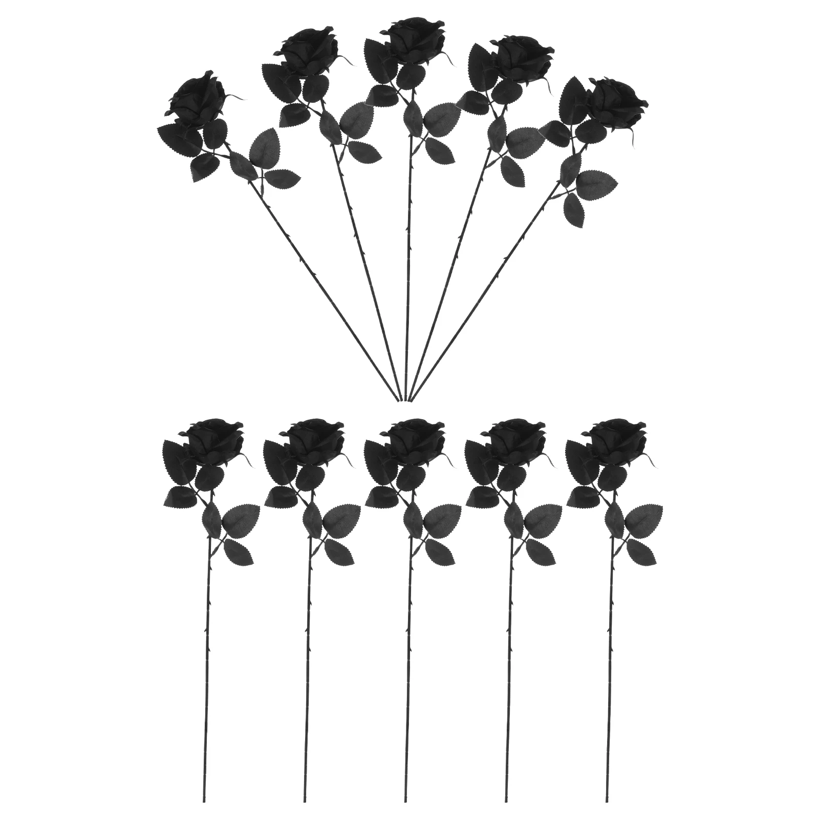 10 Pcs All Black Roses Artificial Flowers Party Decoration Decorate Silk Cloth Bouquet
10 Pcs All Black Roses Artificial Flowers Party Decoration Decorate Silk Cloth Bouquet