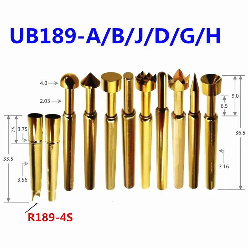 5PCS/bag Gold-plated UB189-A/B/J/D/H Diameter 3.2mm Spring Test Pin R189-4S Welding Needle Sleeve
5PCS/bag Gold-plated UB189-A/B/J/D/H Diameter 3.2mm Spring Test Pin R189-4S Welding Needle Sleeve