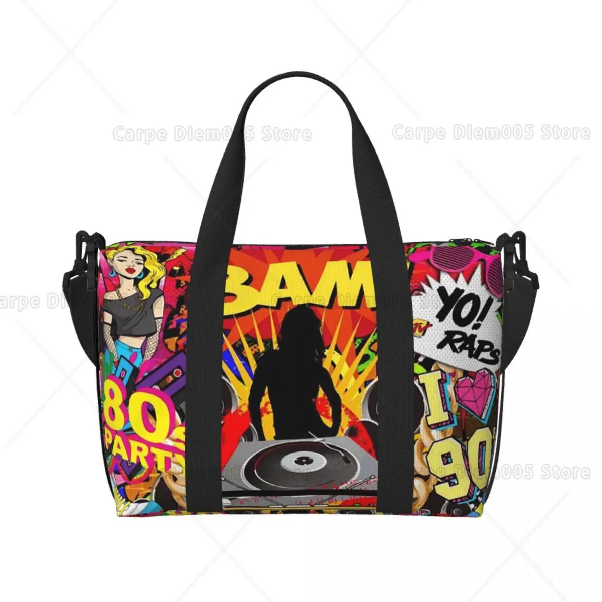 Dj 90s Music Hiphop Bag Weekender Bags with Shoulder Strap Sports Gym Overnight Bag for Women Men Backpack
Dj 90s Music Hiphop Bag Weekender Bags with Shoulder Strap Sports Gym Overnight Bag for Women Men Backpack