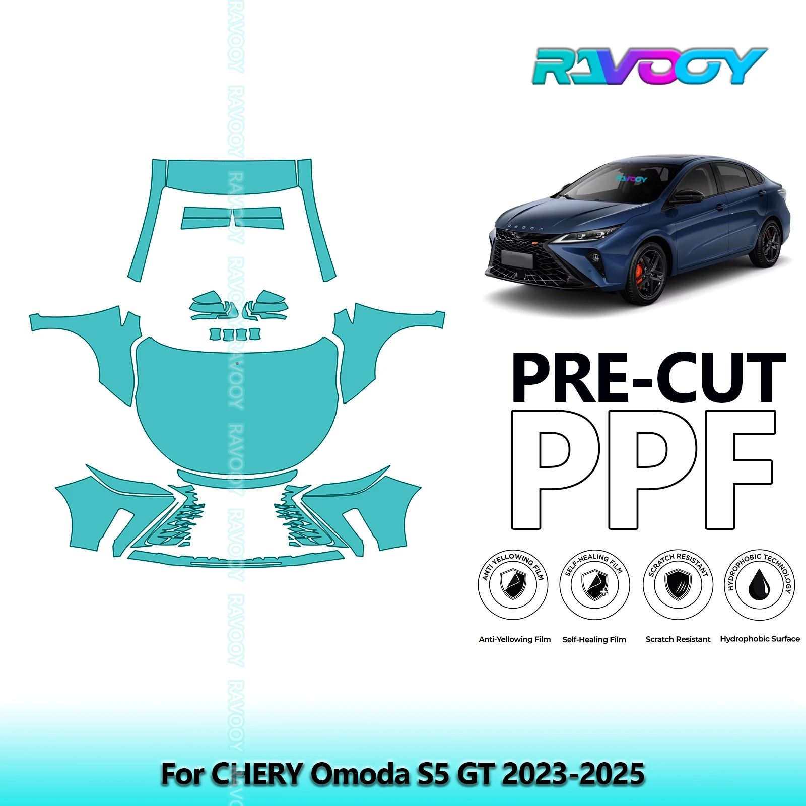 Car Front Kit Clear Bra Precut PPF Paint Protection Film For CHERY Omoda S5 GT 2023-2025
Car Front Kit Clear Bra Precut PPF Paint Protection Film For CHERY Omoda S5 GT 2023-2025