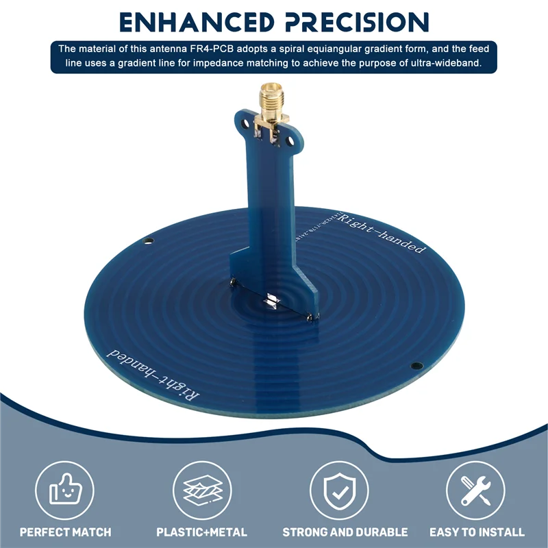 Wideband Antenna UWB Ultra 120Mhz-6Ghz 10CM SMA For Direction Finding Dpectrum Analysis Right-Hand External Thread Inner Hole
Wideband Antenna UWB Ultra 120Mhz-6Ghz 10CM SMA For Direction Finding Dpectrum Analysis Right-Hand External Thread Inner Hole