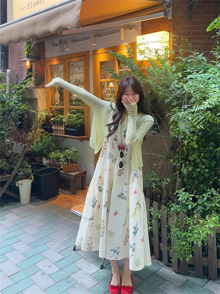 Korean Style Fashion Sundress and Short Shirt for Women 2 Piece Suits 2025 Summer New Sweet Flower Vest Dress Matching Sets
Korean Style Fashion Sundress and Short Shirt for Women 2 Piece Suits 2025 Summer New Sweet Flower Vest Dress Matching Sets
