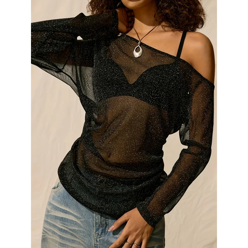 Spring And Summer New Women'S Elegant Fashion Casual Comfortable High Elasticity Shimmering Translucent Single Piece Long Sleeve
Spring And Summer New Women'S Elegant Fashion Casual Comfortable High Elasticity Shimmering Translucent Single Piece Long Sleeve