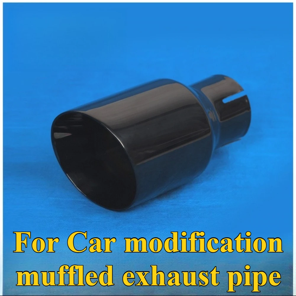 For Car Exhaust Tip Stainless Steel Round Titanium Black Muffler Tail Pipe Universal Fit Exhaust Extension for Auto Modification
For Car Exhaust Tip Stainless Steel Round Titanium Black Muffler Tail Pipe Universal Fit Exhaust Extension for Auto Modification