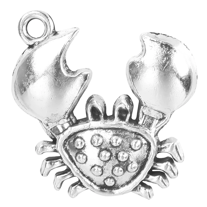 15pcs/Lot Fashion Silver Color Crab Charms Zinc Alloy Pendants For Earrings Necklace Bracelet DIY Making Jewelry Accessories
15pcs/Lot Fashion Silver Color Crab Charms Zinc Alloy Pendants For Earrings Necklace Bracelet DIY Making Jewelry Accessories