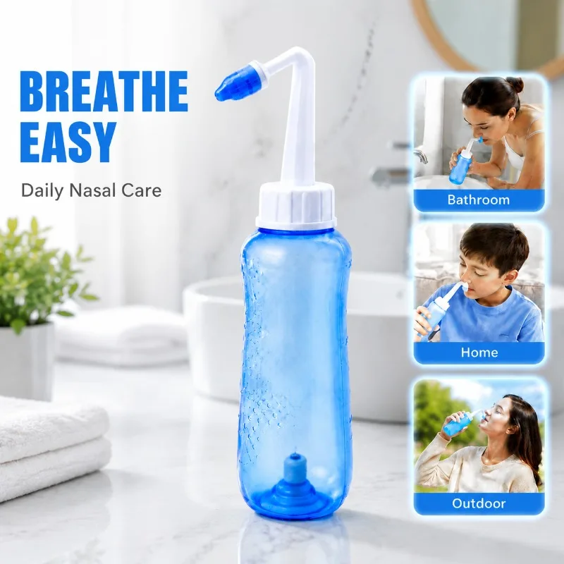 Isotonic Saline Nasal Rinse Liquid Manual Nasal Irrigator Fluid for Sinusitis Allergy Relief Gentle Nostril Flushing Congestion
Isotonic Saline Nasal Rinse Liquid Manual Nasal Irrigator Fluid for Sinusitis Allergy Relief Gentle Nostril Flushing Congestion