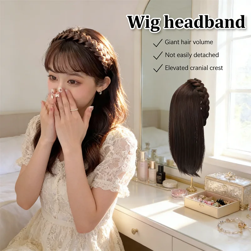 HUAHUAFishbone Wig with Headband and Hair Accessories for Women - Short StyleHUAHUA
HUAHUAFishbone Wig with Headband and Hair Accessories for Women - Short StyleHUAHUA