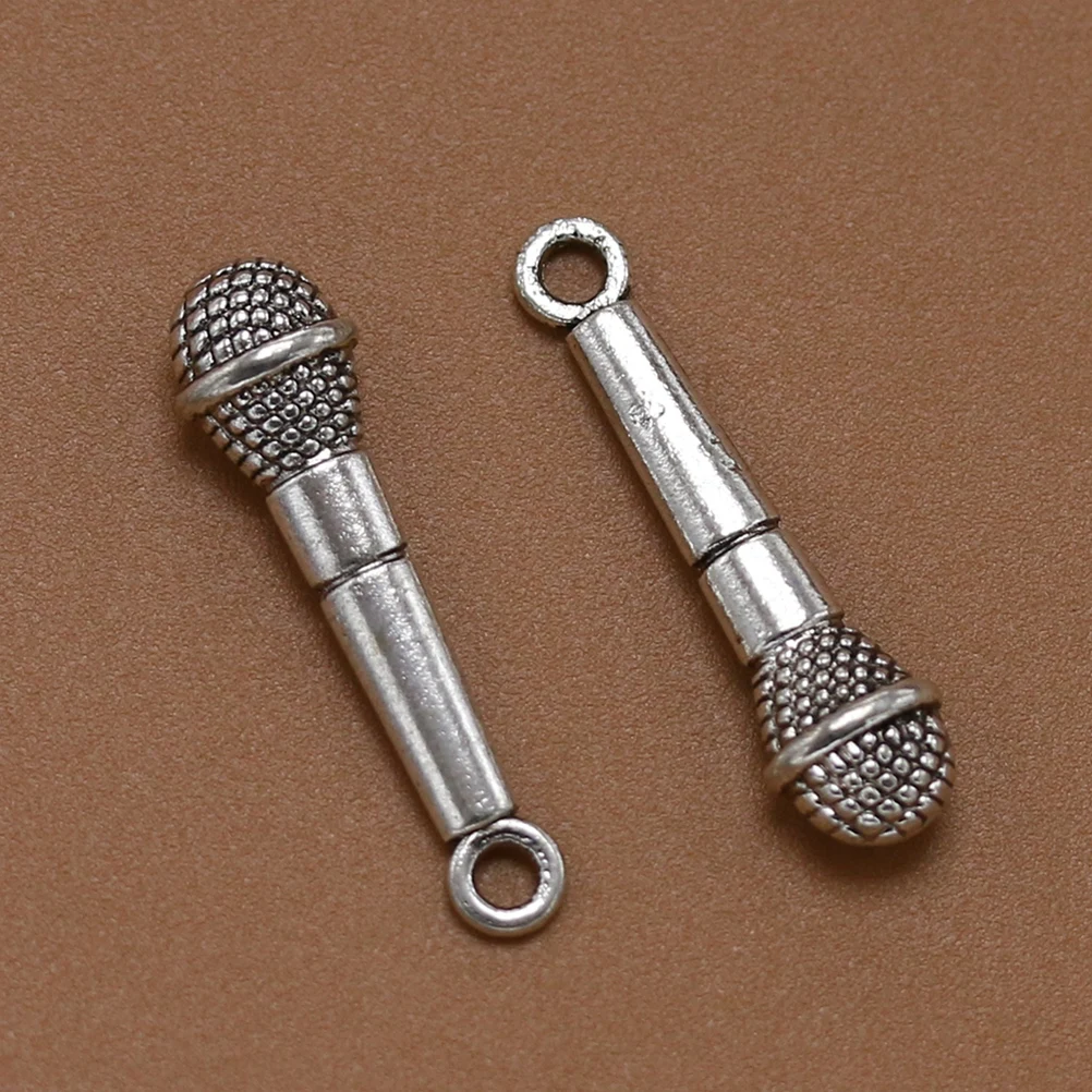 20pcs Microphone Pendant Charm Necklace Keychain Making Diy Bracelet Supply Metal Alloy Pendants Jewelry Accessories
20pcs Microphone Pendant Charm Necklace Keychain Making Diy Bracelet Supply Metal Alloy Pendants Jewelry Accessories