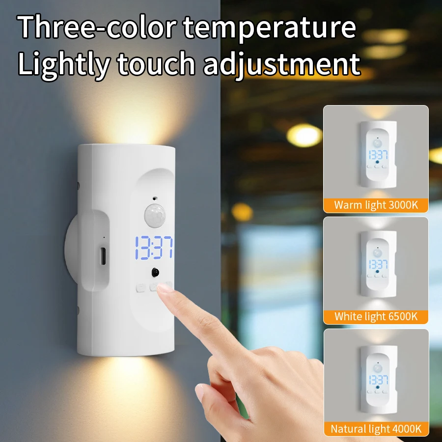 Rechargeable Dual Head Motion Sensor LED Night Light Magnetic Wall Lamp Remote Control USB Rechargeable For Hallway Bedroom
Rechargeable Dual Head Motion Sensor LED Night Light Magnetic Wall Lamp Remote Control USB Rechargeable For Hallway Bedroom