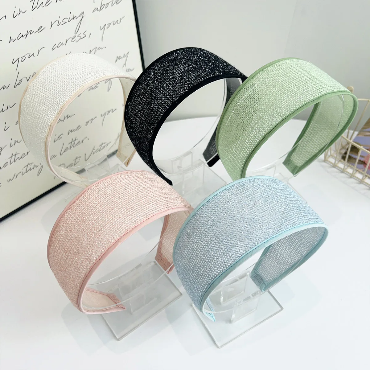 1/2pcs Spring/summer Thin Solid Color Breathable Mesh Headband - Women's Gentle Elegant Korean Style Wide Headband
1/2pcs Spring/summer Thin Solid Color Breathable Mesh Headband - Women's Gentle Elegant Korean Style Wide Headband