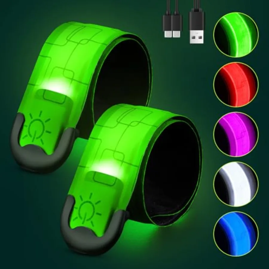 Rechargeable LED Armband 2-Pack, High Visibility Running Gear for Night Safety, 5 Colors and 3 Modes Light Up Wristbands for Ni
Rechargeable LED Armband 2-Pack, High Visibility Running Gear for Night Safety, 5 Colors and 3 Modes Light Up Wristbands for Ni