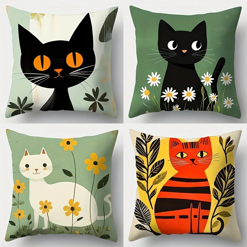 4pcs Set, Sofa Pillowcase, Black & White Kitten Pillowcase, 17.7 inches x 17.7 inches, Single-sided Print, Home Decoration, Sofa
4pcs Set, Sofa Pillowcase, Black & White Kitten Pillowcase, 17.7 inches x 17.7 inches, Single-sided Print, Home Decoration, Sofa
