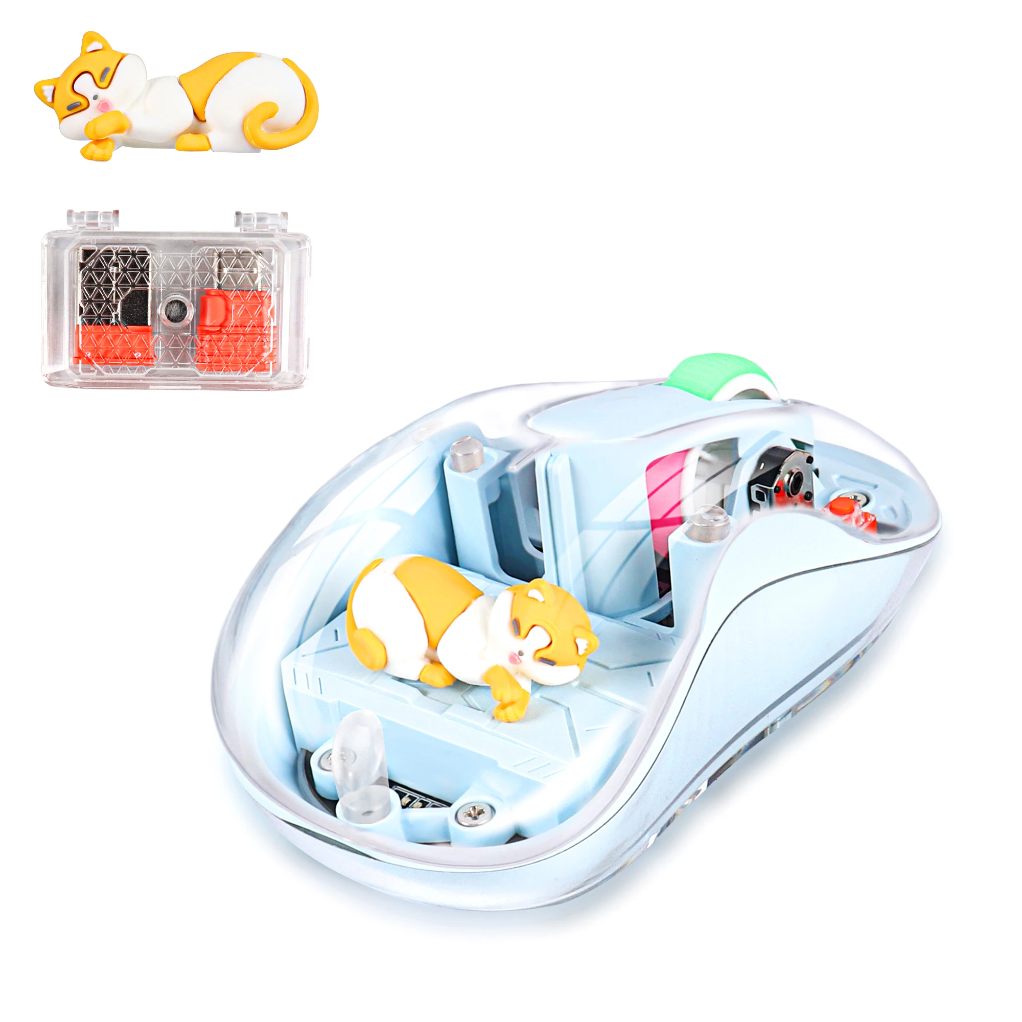Cute Transparent 2.4G Bluetooth Wireless Silent Mouse USB-A & USB-C Dual Receiver Rechargeable Magnetic Shell Mice 2400 DPI
Cute Transparent 2.4G Bluetooth Wireless Silent Mouse USB-A & USB-C Dual Receiver Rechargeable Magnetic Shell Mice 2400 DPI