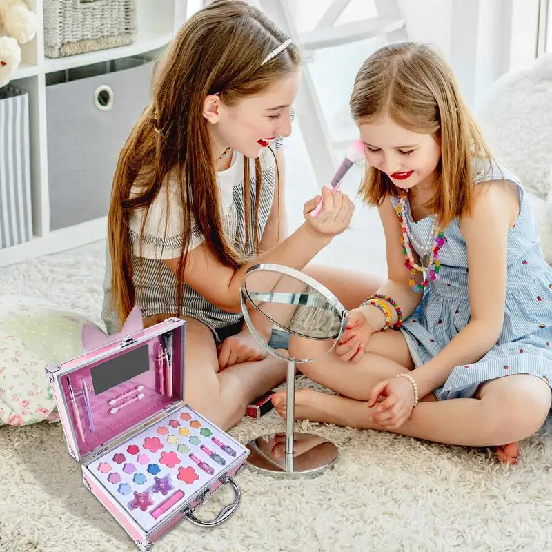 Kids Makeup Kit Children's Makeup Play Set Princess Cosmetic Playset For Girls Educational Toddler Facial Make Up Pretend Toys
Kids Makeup Kit Children's Makeup Play Set Princess Cosmetic Playset For Girls Educational Toddler Facial Make Up Pretend Toys
