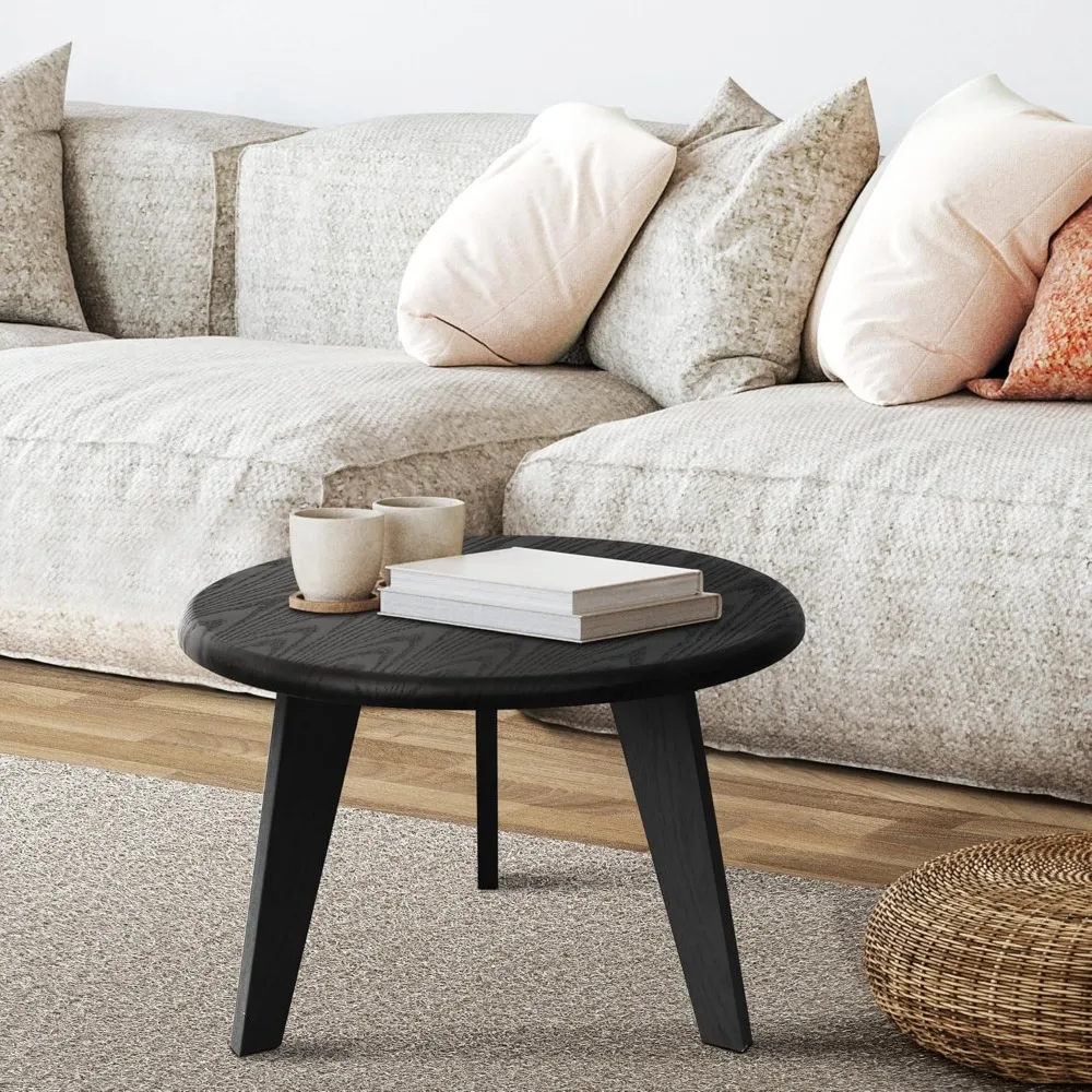 23.6" Coffee Table Mid Century Modern Farmhouse Round Nesting Stacking, Vintage Rustic Solid Wood, Black Accent Coffee Table for
23.6" Coffee Table Mid Century Modern Farmhouse Round Nesting Stacking, Vintage Rustic Solid Wood, Black Accent Coffee Table for