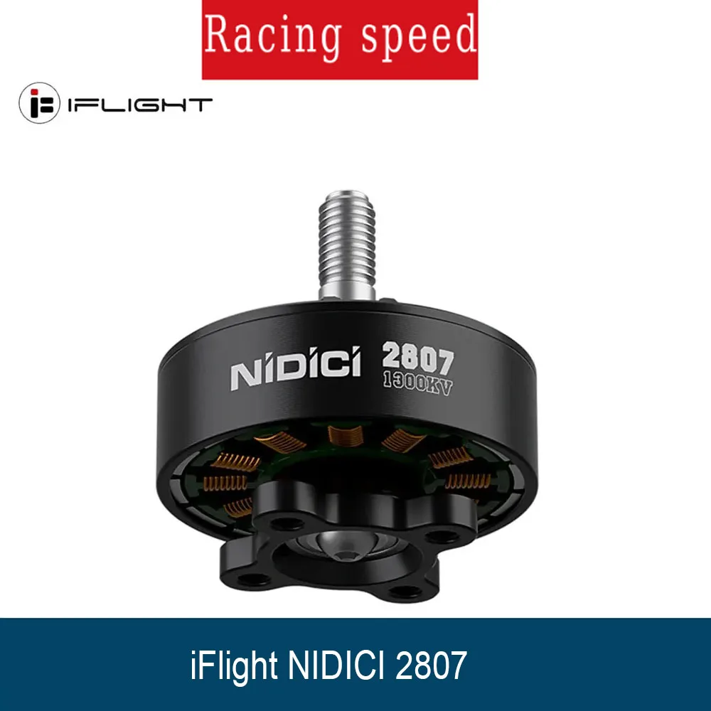 iFlight NIDICI 2807 1300KV Бесщеточный двигатель с валом 5 мм, совместимый 7-дюймовый пропеллер для RC FPV Drone
iFlight NIDICI 2807 1300KV Бесщеточный двигатель с валом 5 мм, совместимый 7-дюймовый пропеллер для RC FPV Drone