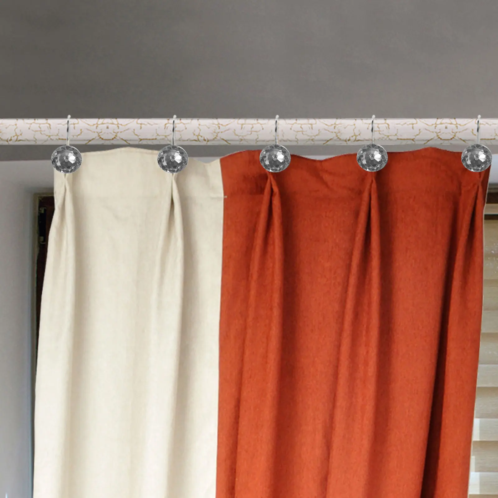 12 Pcs Shower Curtain Hook Rod Holder Fancy Hooks for Rods Bathroom Coat Hanger Curtains
12 Pcs Shower Curtain Hook Rod Holder Fancy Hooks for Rods Bathroom Coat Hanger Curtains