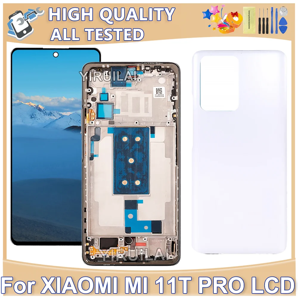 6.67''High Quality For Xiaomi Mi 11T LCD Display Digital Touch Screen With Frame For Xiaomi Mi 11T Pro LCD Screen Replacement
6.67''High Quality For Xiaomi Mi 11T LCD Display Digital Touch Screen With Frame For Xiaomi Mi 11T Pro LCD Screen Replacement