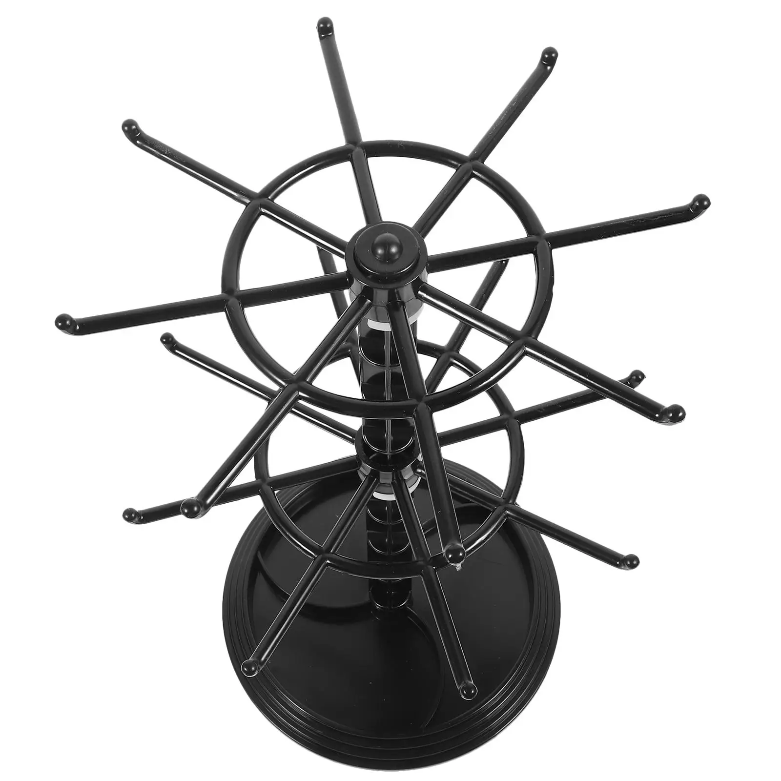 Hanger Storage 2 Layers Black Rotating Rack for Necklace Jewelry Keychain Display Small Accessories ganizing Stand
Hanger Storage 2 Layers Black Rotating Rack for Necklace Jewelry Keychain Display Small Accessories ganizing Stand