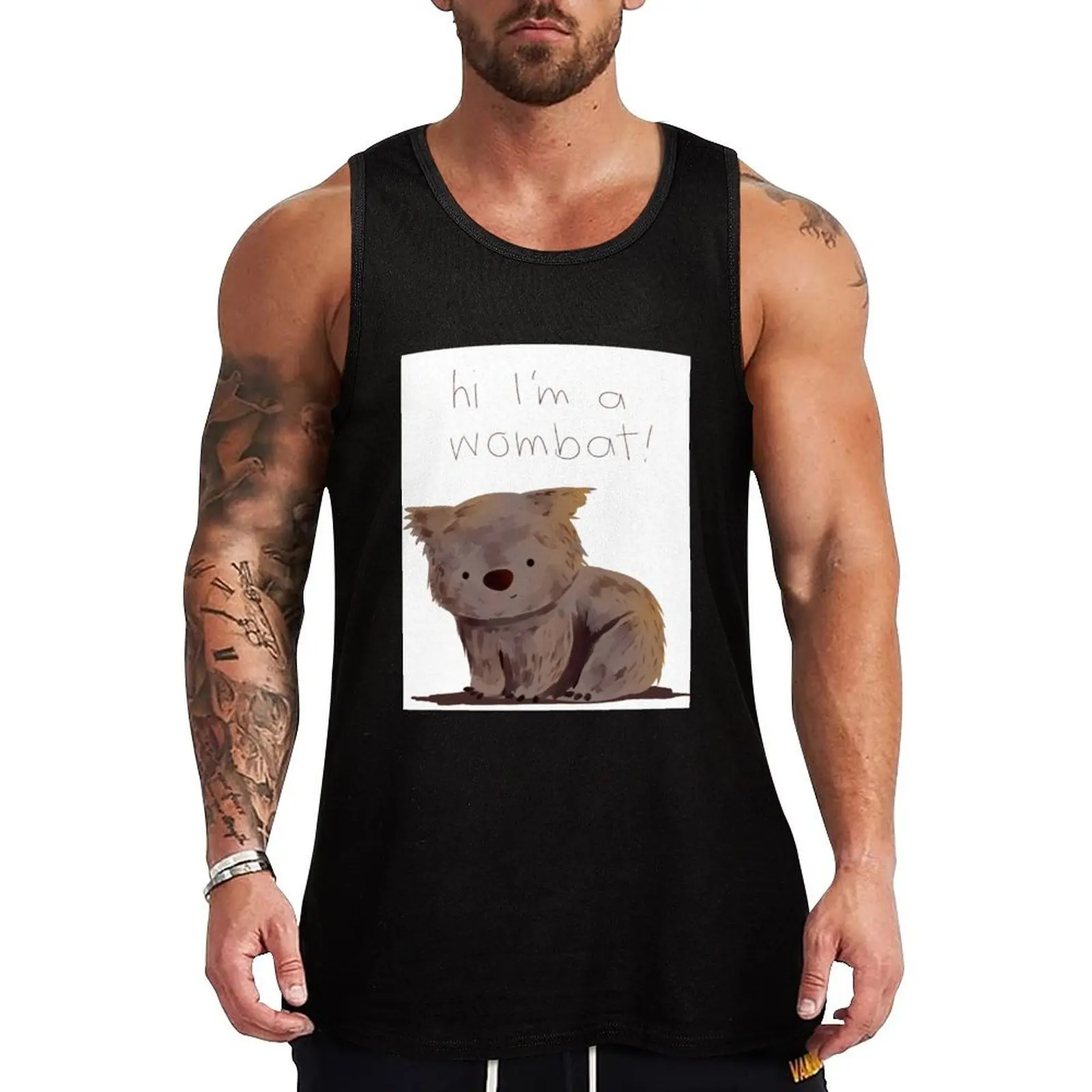Wombat Tank Top gym shirt men gym clothes man fitness sports suits Men's t-shirt
Wombat Tank Top gym shirt men gym clothes man fitness sports suits Men's t-shirt