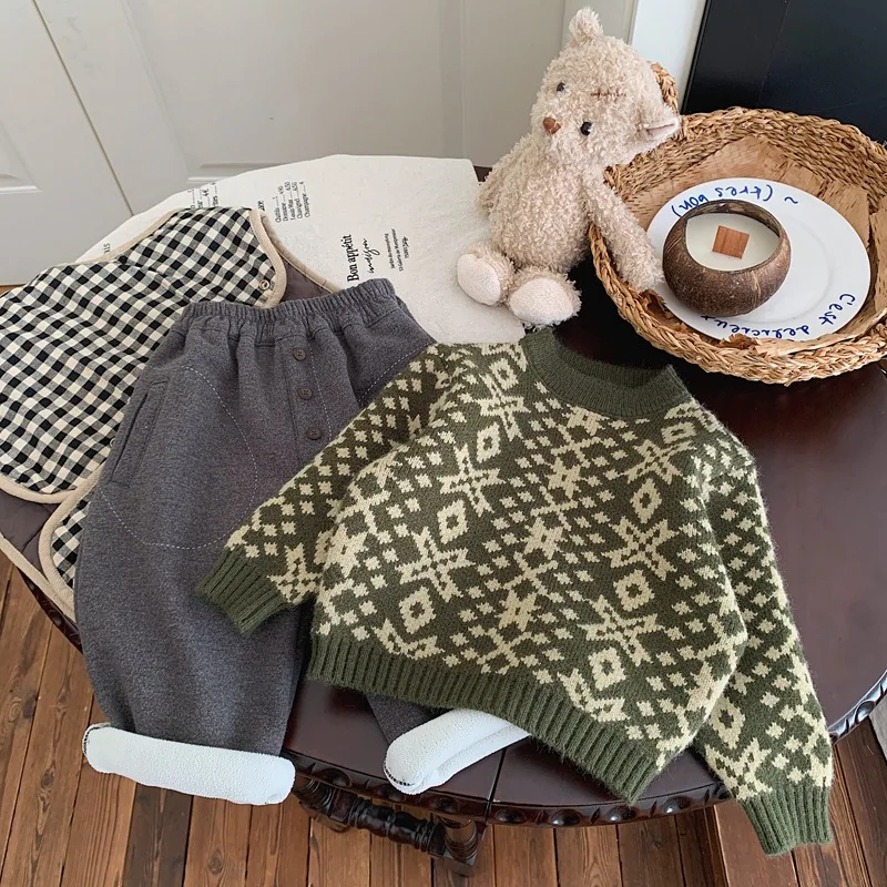 Boys Woolen Sweater Crochet Cotton Windbreak 2023 Fashion Plus Thicken Autumn Winter Outwear Warm Children's Clothing
Boys Woolen Sweater Crochet Cotton Windbreak 2023 Fashion Plus Thicken Autumn Winter Outwear Warm Children's Clothing