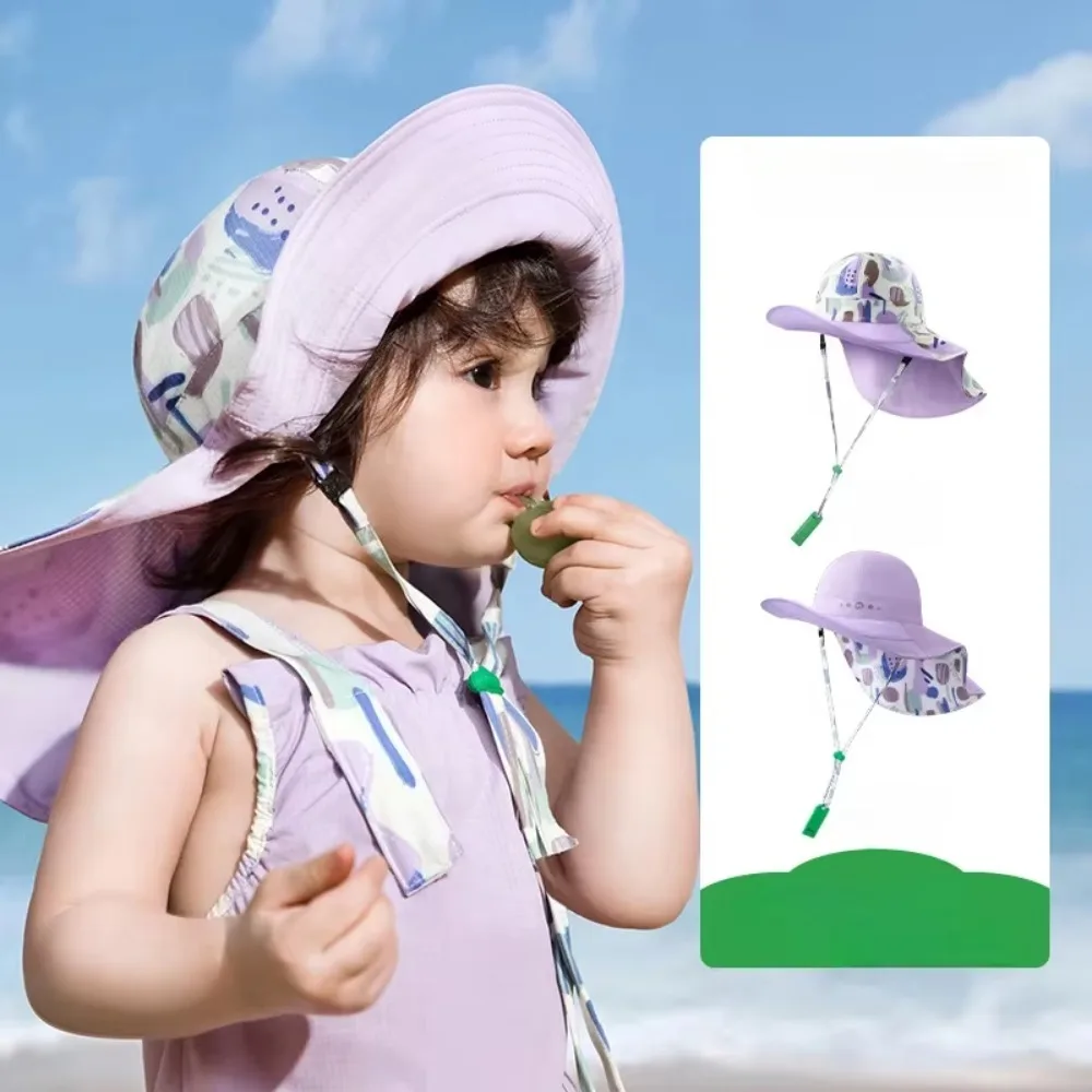 Korean Style Double Sided Kid Sunhat Cotton Shawl Attachment Sand Beach Sun Hat Adjustable Breathable Baby Shading Hat
Korean Style Double Sided Kid Sunhat Cotton Shawl Attachment Sand Beach Sun Hat Adjustable Breathable Baby Shading Hat