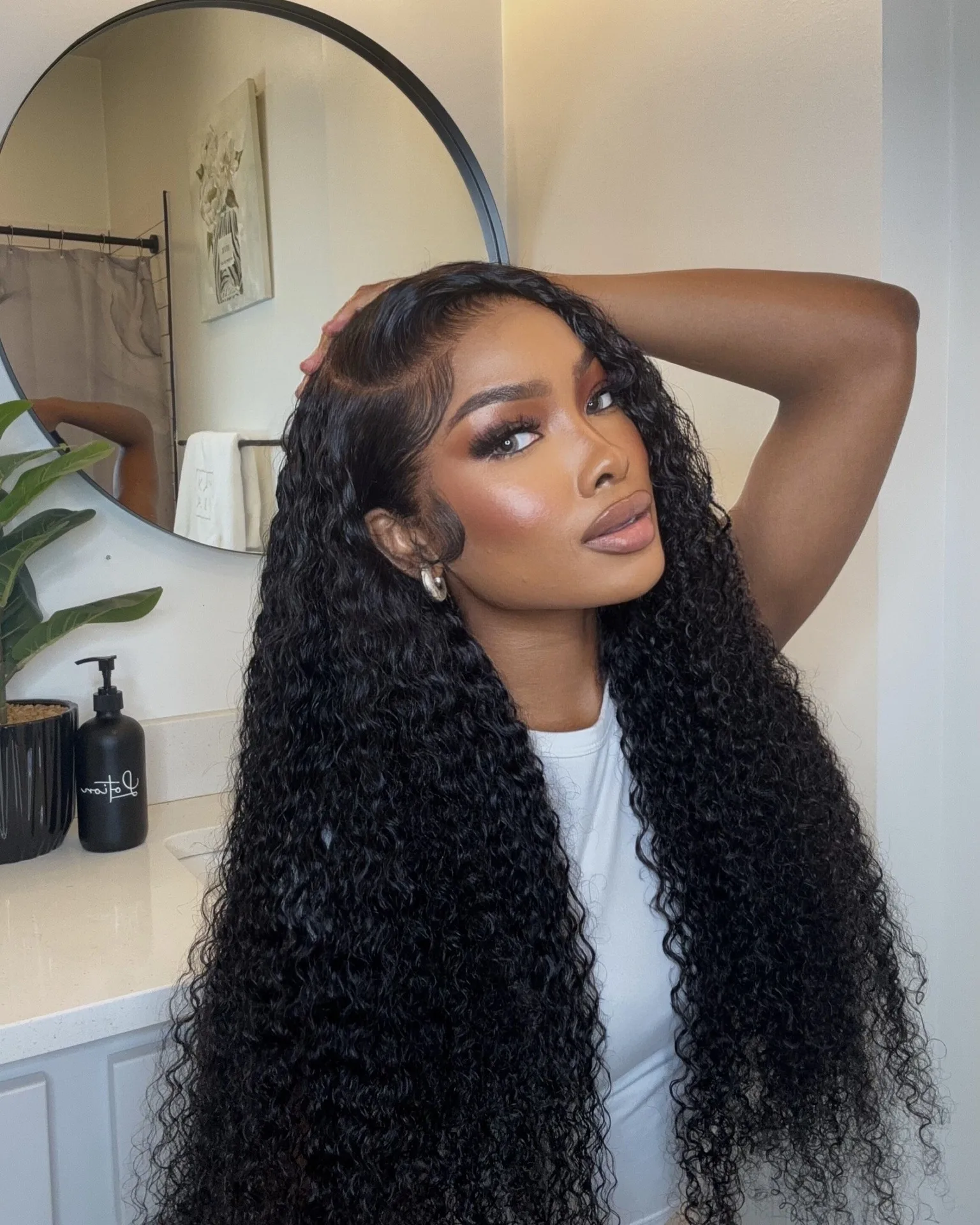 360 Full Lace Curly13x6 HD Lace Frontal Wig for Women 13x4 Front Deep Wave Curly Remy Human Hair Dark Black Glueless Pre Plucked
360 Full Lace Curly13x6 HD Lace Frontal Wig for Women 13x4 Front Deep Wave Curly Remy Human Hair Dark Black Glueless Pre Plucked