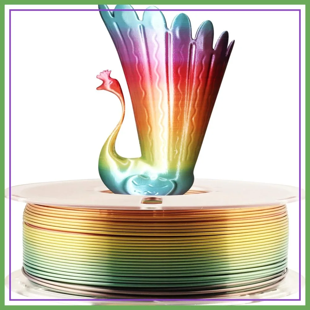 Rainbow Multicolor Silk PLA Filament 1.75mm Fast Color Change 3D Printer Material 1kg Spool
Rainbow Multicolor Silk PLA Filament 1.75mm Fast Color Change 3D Printer Material 1kg Spool
