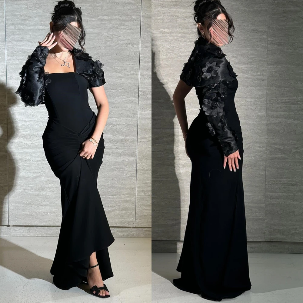 Customized Classic Jersey Square Collar Evening Dress Classic Flowers Prom Dresses Fashion Long Sleeves Special Occasion Gowns
Customized Classic Jersey Square Collar Evening Dress Classic Flowers Prom Dresses Fashion Long Sleeves Special Occasion Gowns