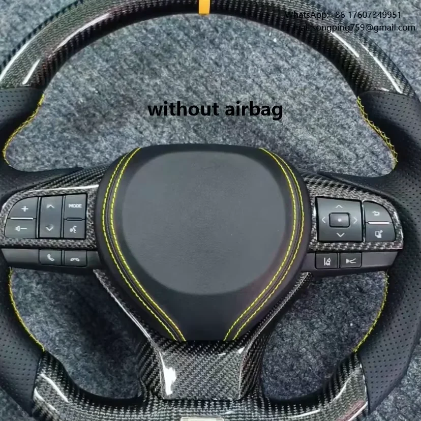 Custom Forged Carbon Fiber Leather Steering Wheel with Paddle Shifters for Lexus LX570
Custom Forged Carbon Fiber Leather Steering Wheel with Paddle Shifters for Lexus LX570