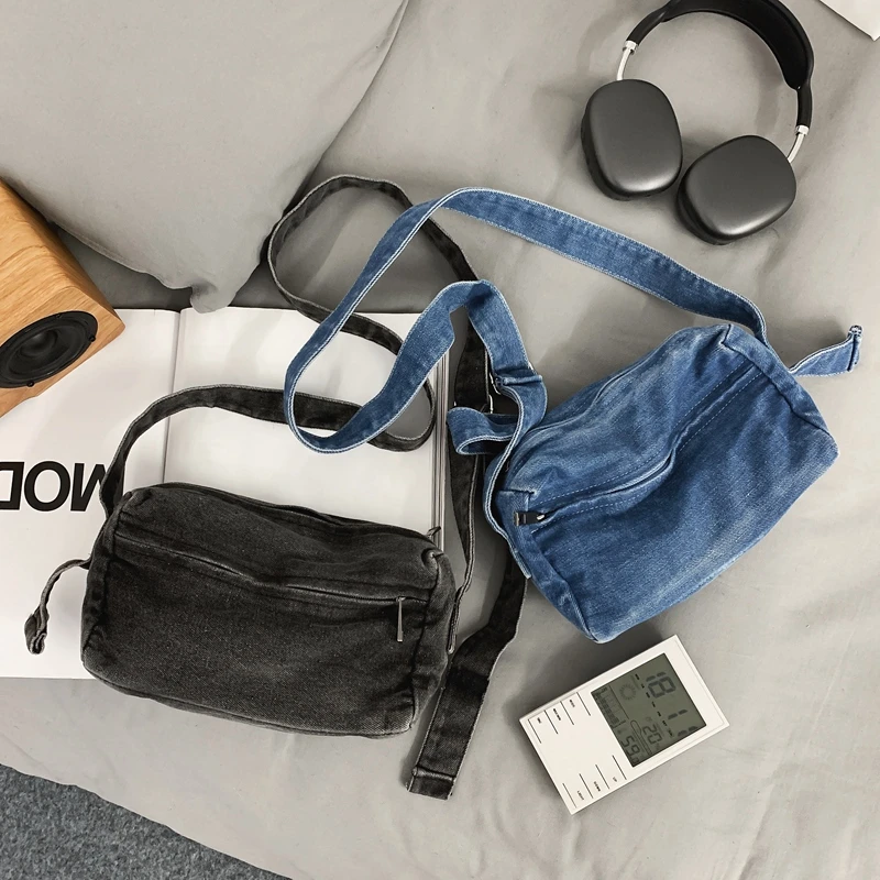 Simple Solid Women Canvas Bag Female Washed Denim Shoulder Bag Girl Boy Leisure Crossbody Bag College Student Travel Handbag
Simple Solid Women Canvas Bag Female Washed Denim Shoulder Bag Girl Boy Leisure Crossbody Bag College Student Travel Handbag