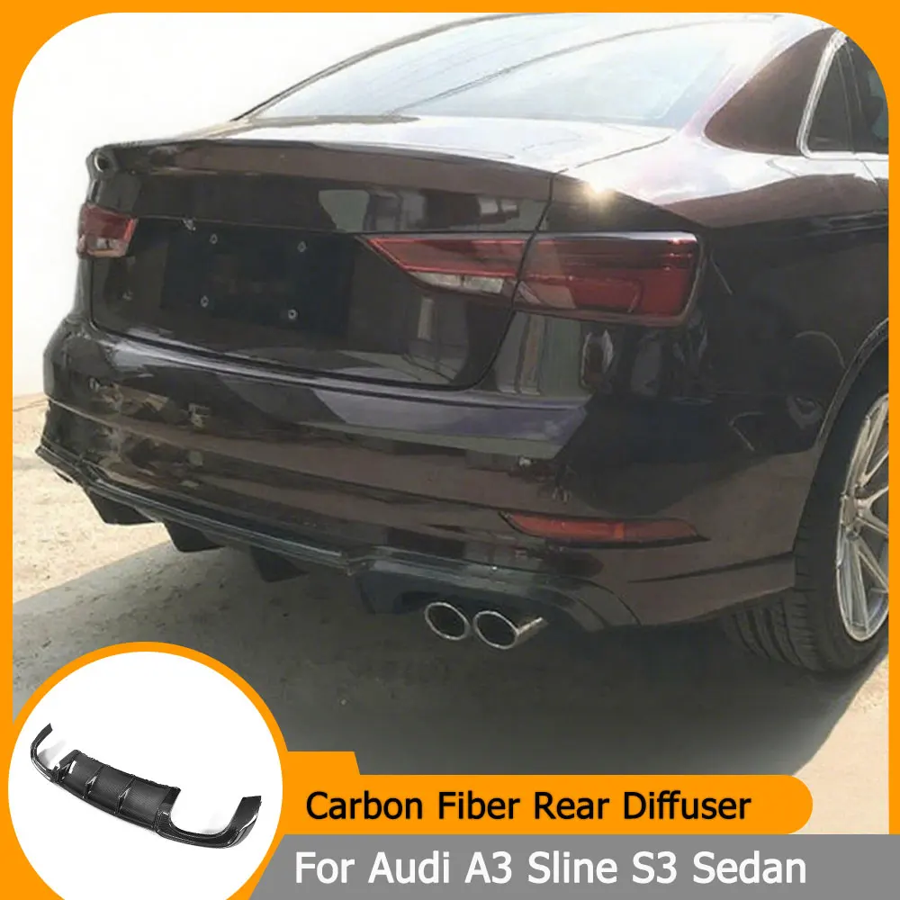 Car Rear Bumper Diffuser Lip Spoiler For Audi A3 Sline S3 Sedan 2017 2018 Carbon Fiber / FRP Rear Bumper Diffuser Lip Spoiler
Car Rear Bumper Diffuser Lip Spoiler For Audi A3 Sline S3 Sedan 2017 2018 Carbon Fiber / FRP Rear Bumper Diffuser Lip Spoiler