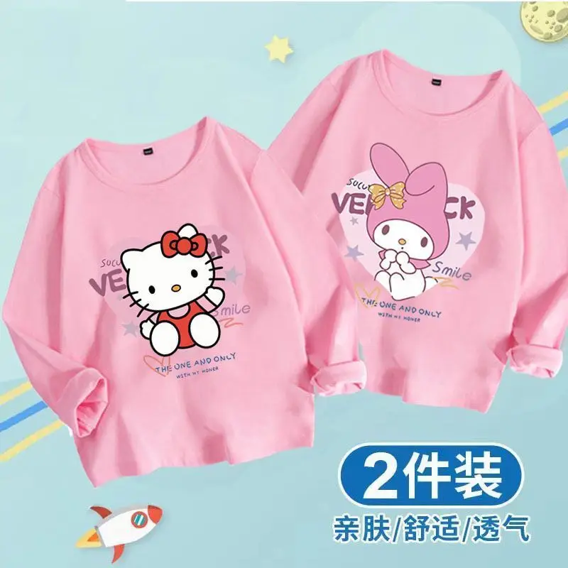 2pcs Hello Kitty My Melody Anime Kawaii Sanrio Ins Fashion Long Sleeve Shirt Cute Children Casual Shirt Clothes Gifts for Kids
2pcs Hello Kitty My Melody Anime Kawaii Sanrio Ins Fashion Long Sleeve Shirt Cute Children Casual Shirt Clothes Gifts for Kids