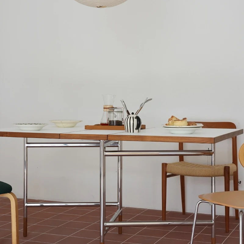 Folding dining table floding table small apartment medieval white dining table Korean bathroom
Folding dining table floding table small apartment medieval white dining table Korean bathroom