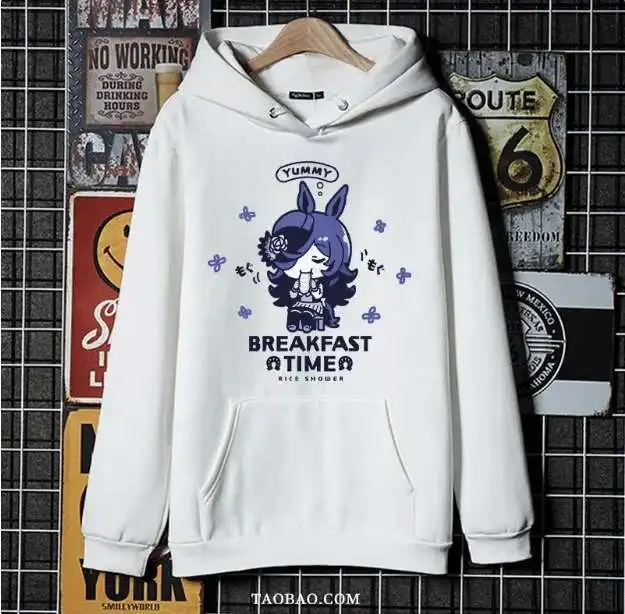 Anime Umamusume: Pretty Derby Rice Shower Hooded Hoodie Cosplay Autumn Winter Men Women Coat Loose Jacket Tops anime
Anime Umamusume: Pretty Derby Rice Shower Hooded Hoodie Cosplay Autumn Winter Men Women Coat Loose Jacket Tops anime