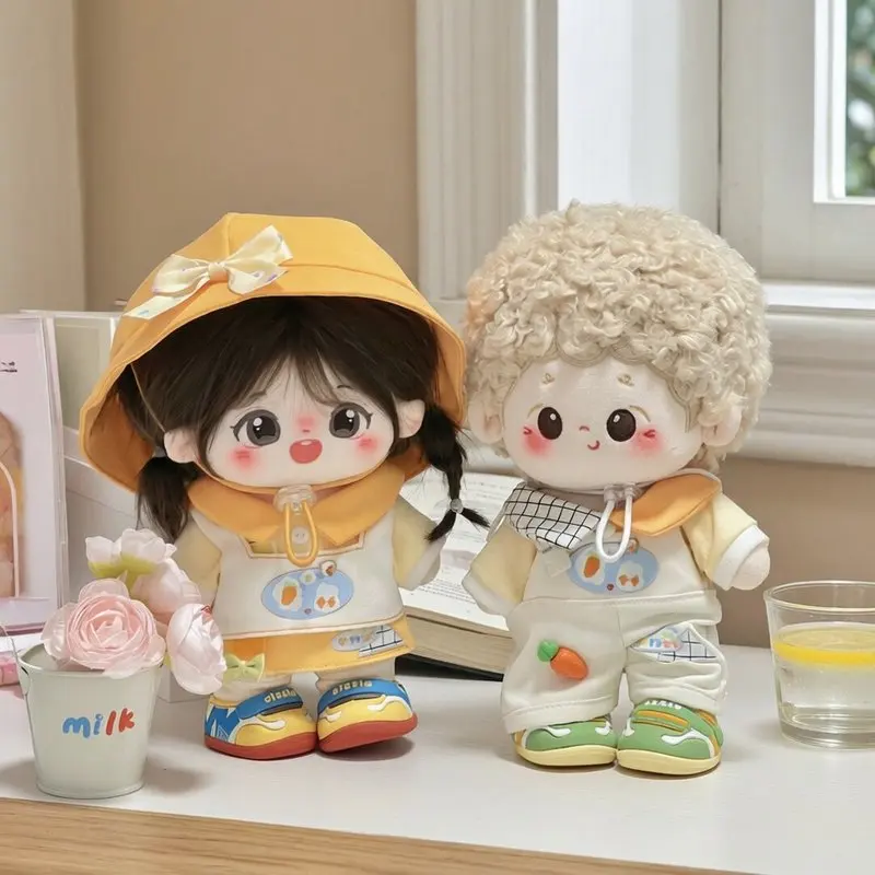 20cm Cotton Doll Clothes Carrot Pattern Cute Replacement Outfit Set Suitable For Normal Body And Chubby Body Daily Wear
20cm Cotton Doll Clothes Carrot Pattern Cute Replacement Outfit Set Suitable For Normal Body And Chubby Body Daily Wear