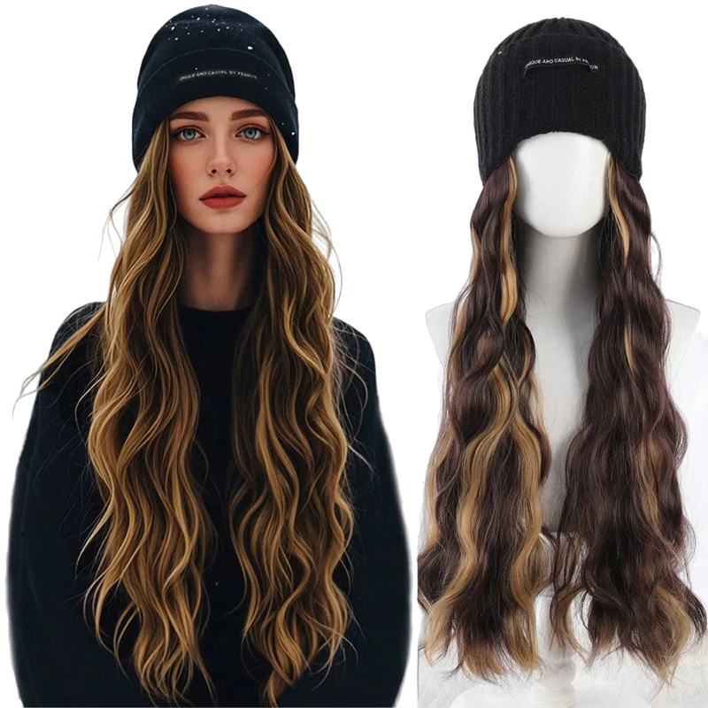 long wave hat wig for women knitting wool curly hair wig for winter synthetic wavy hair wigs cosplay
long wave hat wig for women knitting wool curly hair wig for winter synthetic wavy hair wigs cosplay