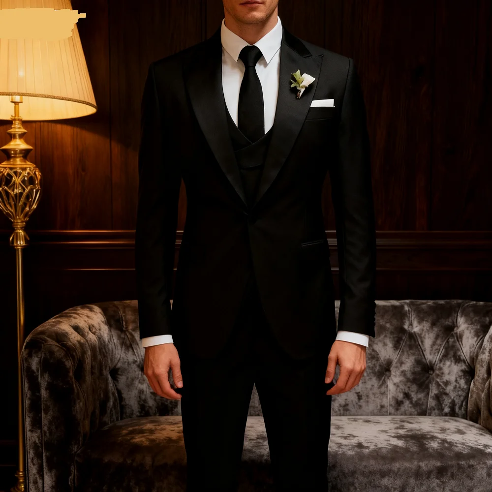 Bonito Men's 3-Piece Terno Unique Breasted Blazer Outfits Casual Daily Fashion Fitted Wedding Ceremony Business Suit
Bonito Men's 3-Piece Terno Unique Breasted Blazer Outfits Casual Daily Fashion Fitted Wedding Ceremony Business Suit