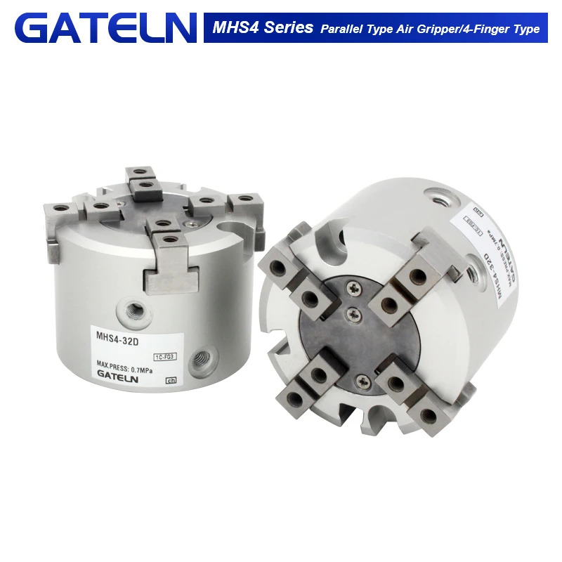 MHS4 Series 4 Finger Double Action Rotating Cylinder MHS4-16D 20D 25D 32D 40D 50D 63D Parallel Style Air Gripper
MHS4 Series 4 Finger Double Action Rotating Cylinder MHS4-16D 20D 25D 32D 40D 50D 63D Parallel Style Air Gripper